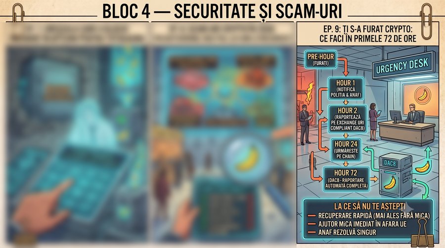 Ți s-a furat crypto: ce faci în primele 72 de ore și la ce să nu te aștepți