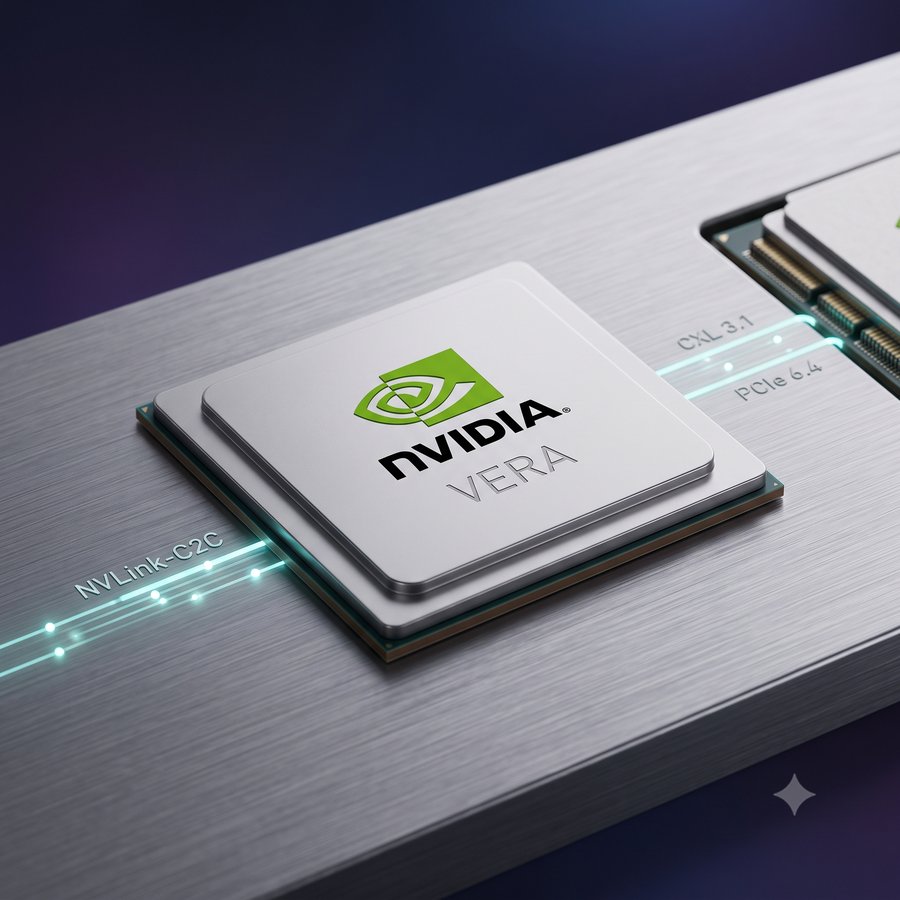 Nvidia Vera, primul CPU proiectat integral de companie: 88 de nuclee Olympus gândite pentru AI agentic — provocare directă la adresa AMD și Intel